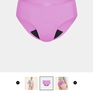 KT Knix Teen Women's Bikini Period Underwear Light Leak-Proof No Show 2 Pairs